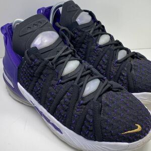 Nike Lebron Shoes Youth 5.5 XVII Basketball‎ Lakers CW2760-004 King James Lakers